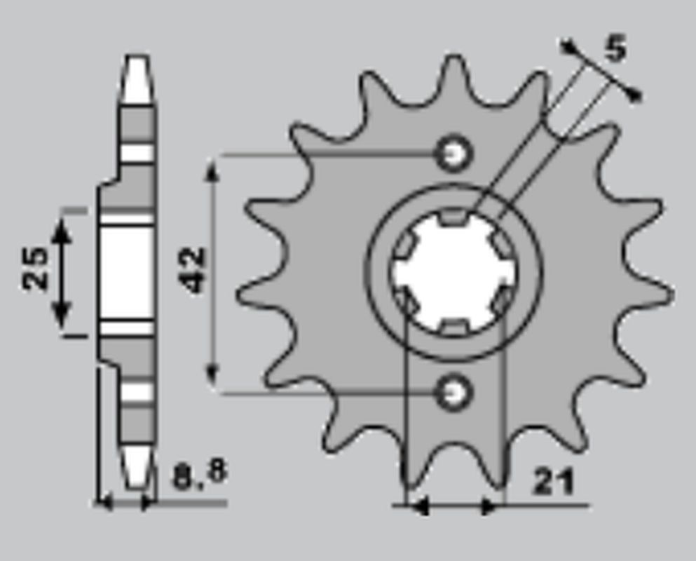 PBR gear wheel 507 14 18NC